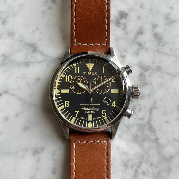 Timex Accessories Timex X Red Wing Collab Waterbury Leather Chronograph Watch Poshmark